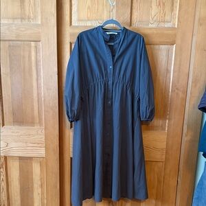 Zara Charcoal Long Sleeve Dress